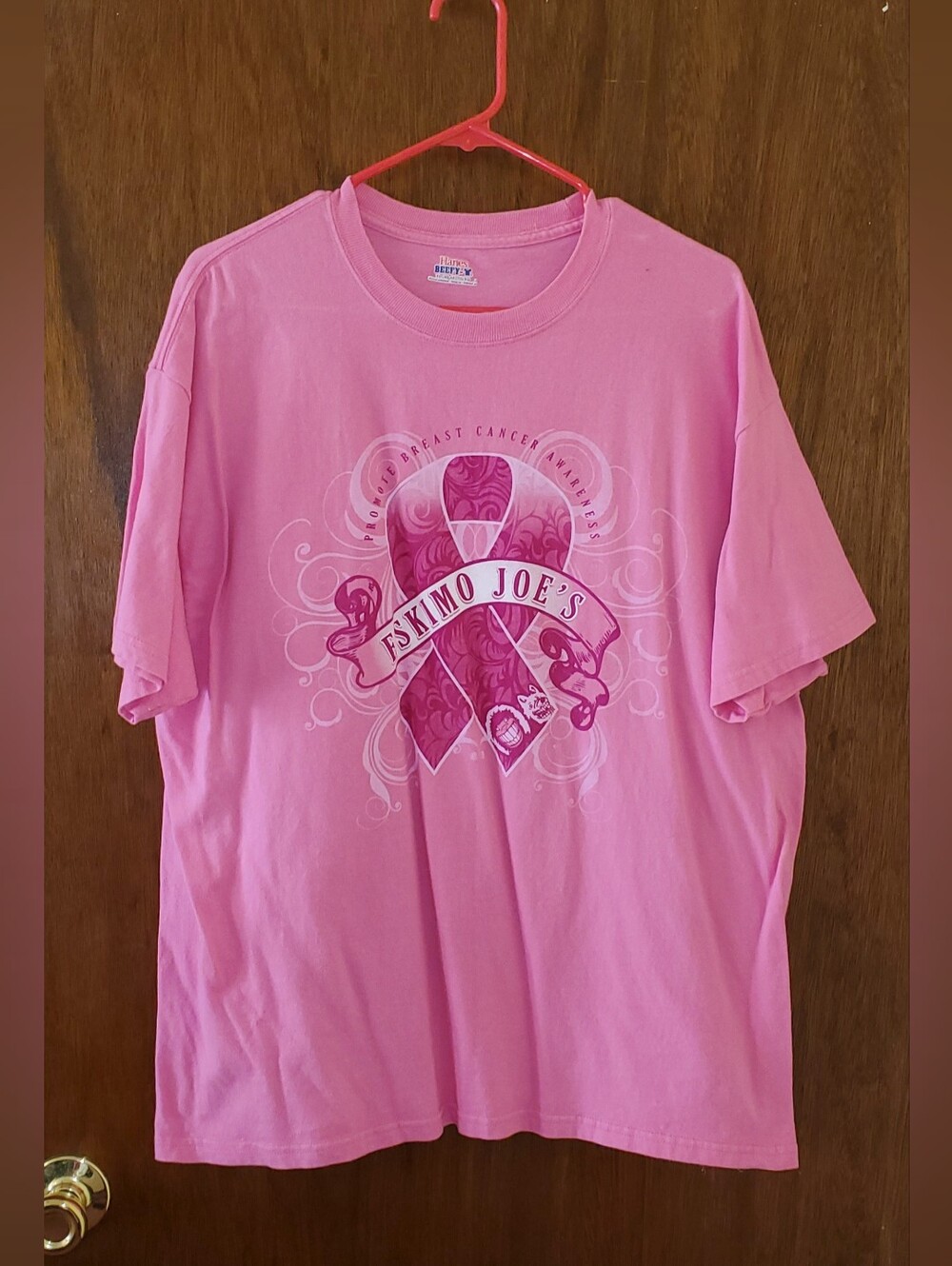 Eskimo Joe's Pink Breast Cancer Awareness T Shirt Sz Xl